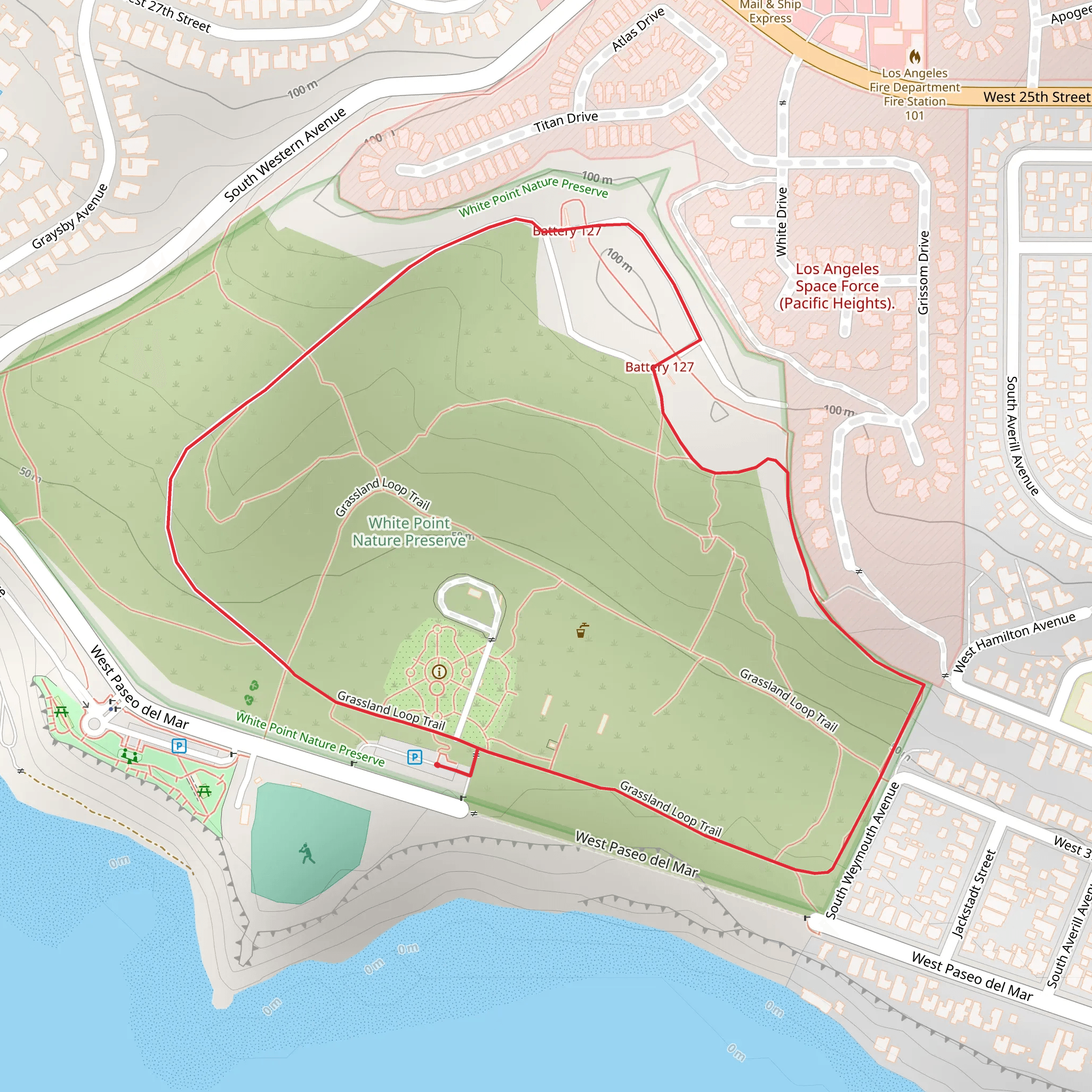 Grassland Loop Trail mobile static map