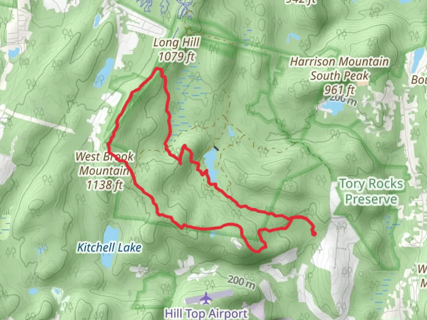 An image depicting the trail Manaticut Point Loop Trail - Crescent Drive and its surrounding area.