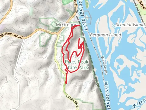 Horn Hollow Trail, Chinquapin Ridge Trail and Point Ann Loop Trail
