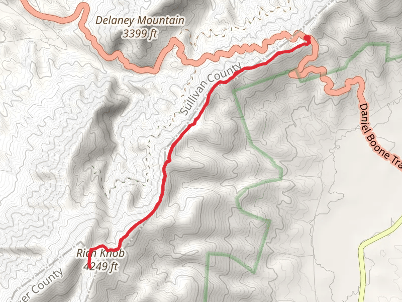 Locust Knob and Rich Knob via Appalachian Trail