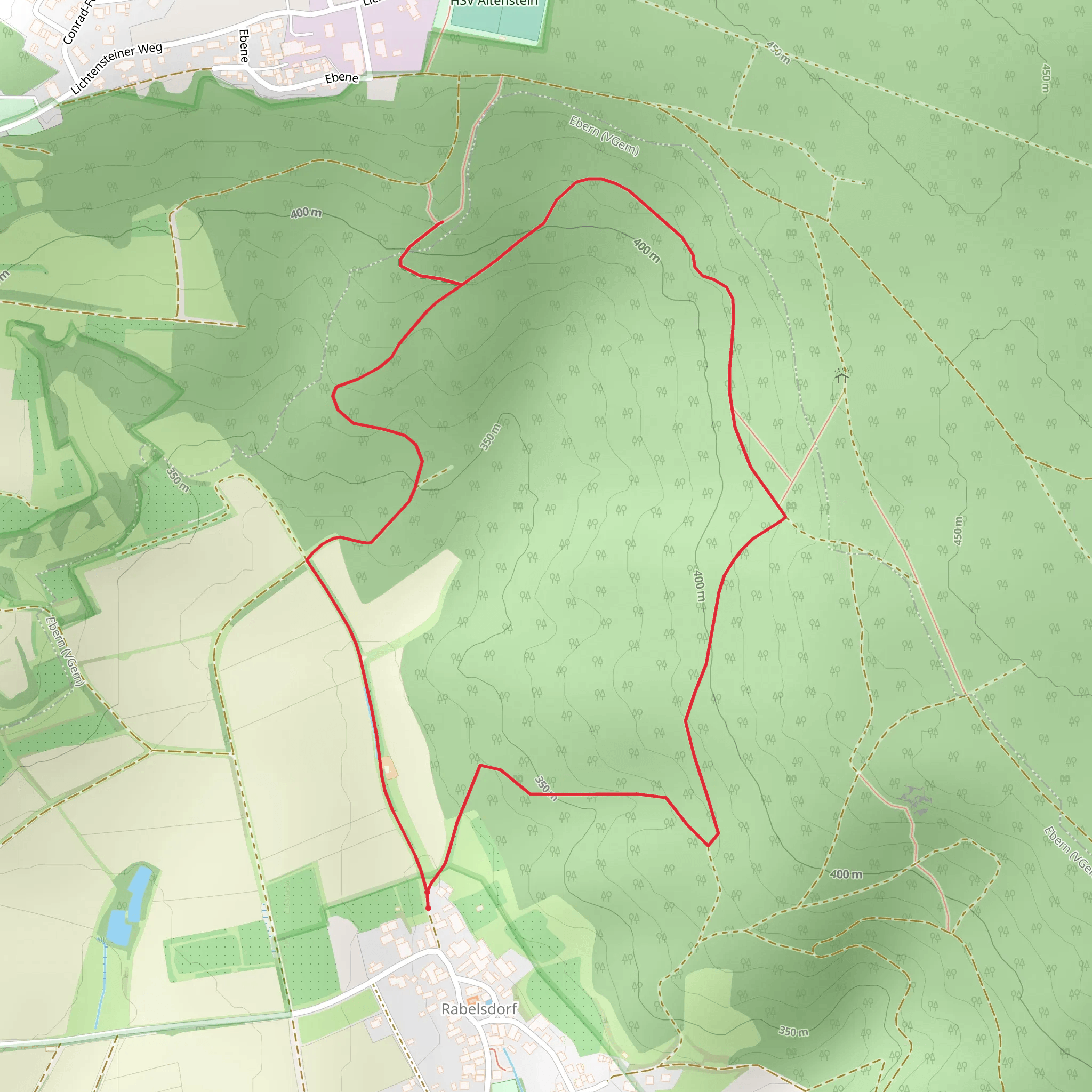 Geissstein Loop mobile static map