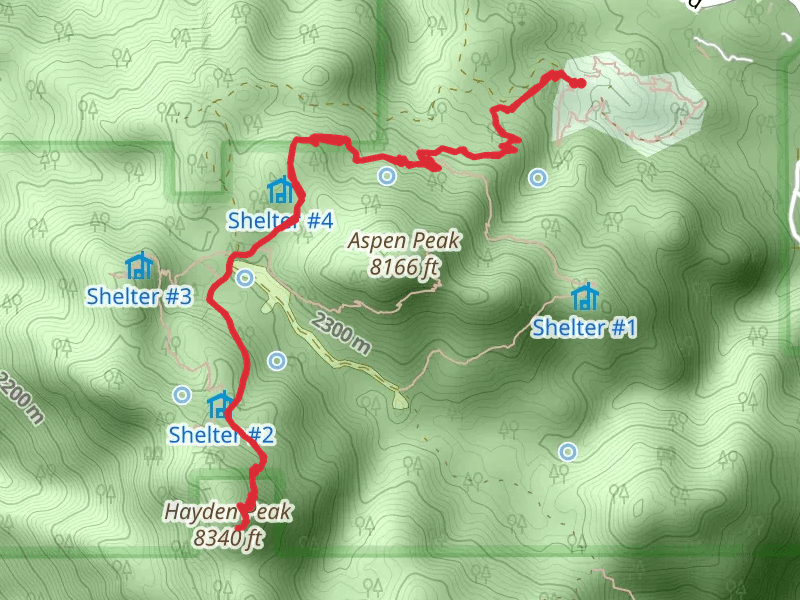 Aspen Peak akd Hayden Peak via Potato Patch Walk