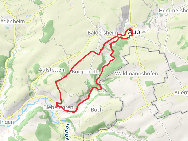 Bieberehren and Ruine Reichelsburg Loop