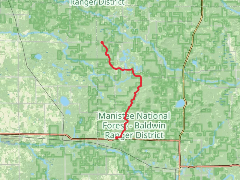 North Country National Scenic Trail from West 8 Mile Road