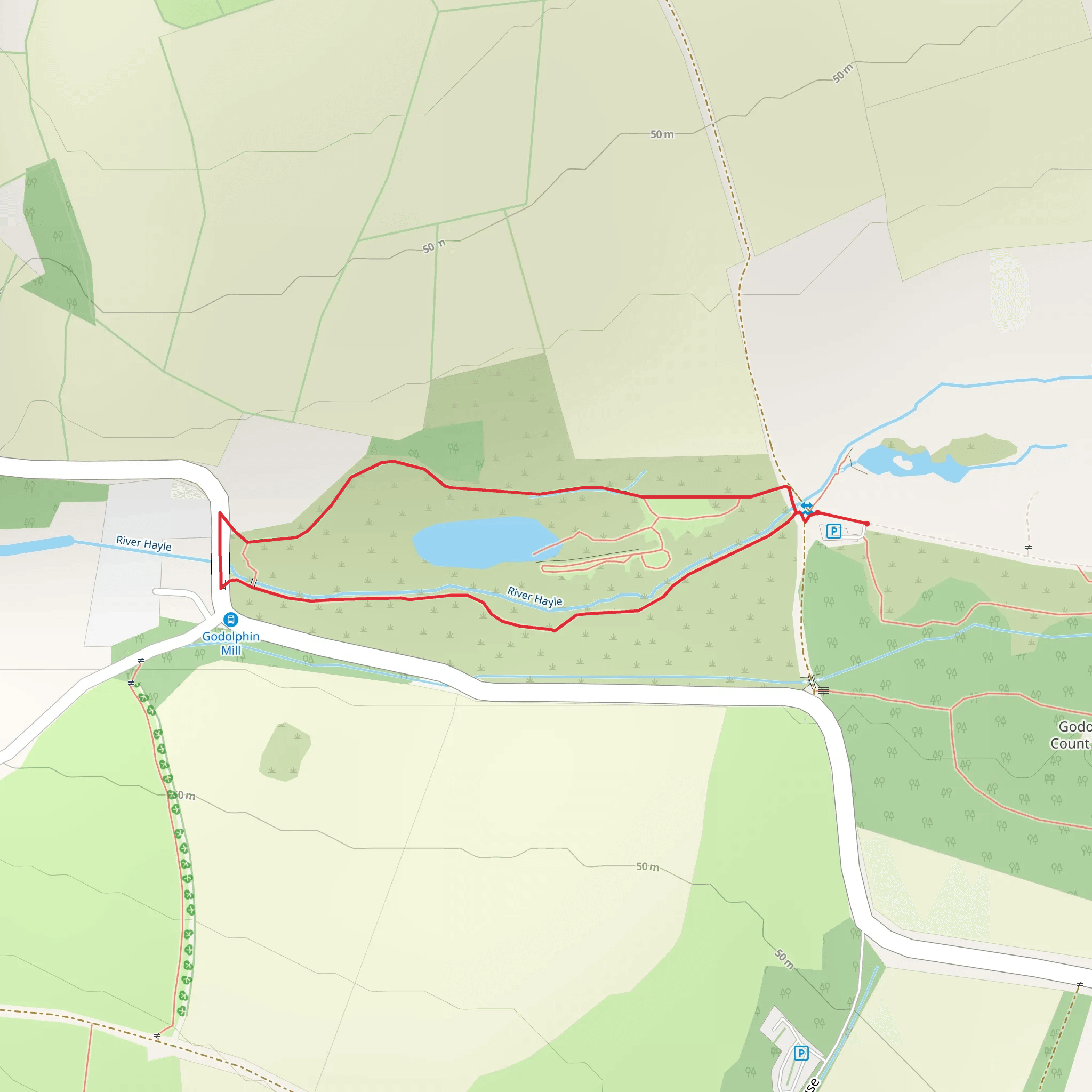 Godolphin River Walk mobile static map