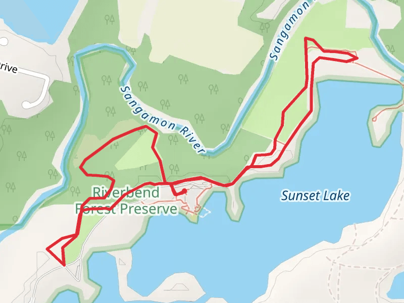 Sangamon River and Sunset Lake Loop