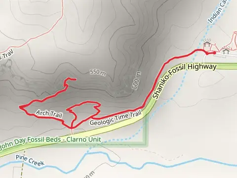 Geologic Time Trail, Arch Trail and Trail of the Fossils