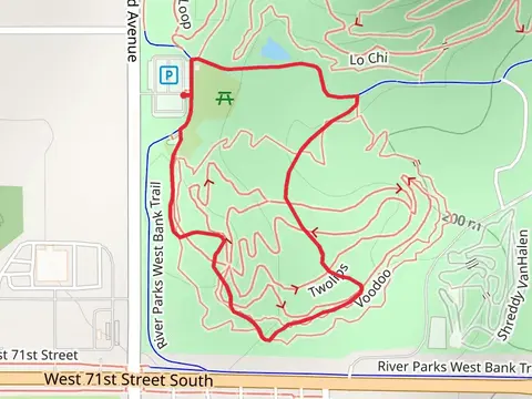 Red Loop Trail - South Elwood Avenue