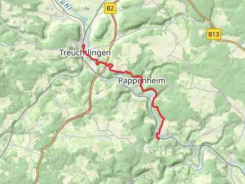 Treuchtlingen to Solnhofen Walk via Altmuhl