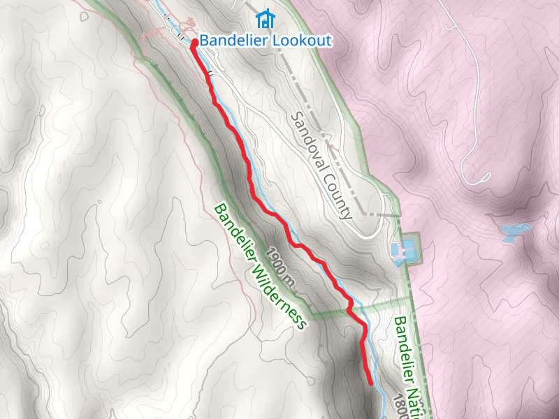 Upper Frijoles Falls and Lower Frijoles Falls