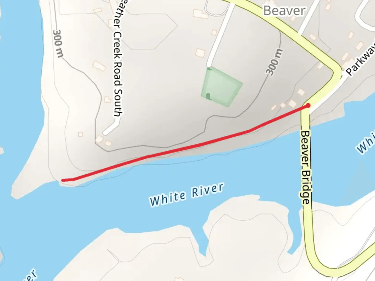 An image depicting the trail Poker Bluff and its surrounding area.