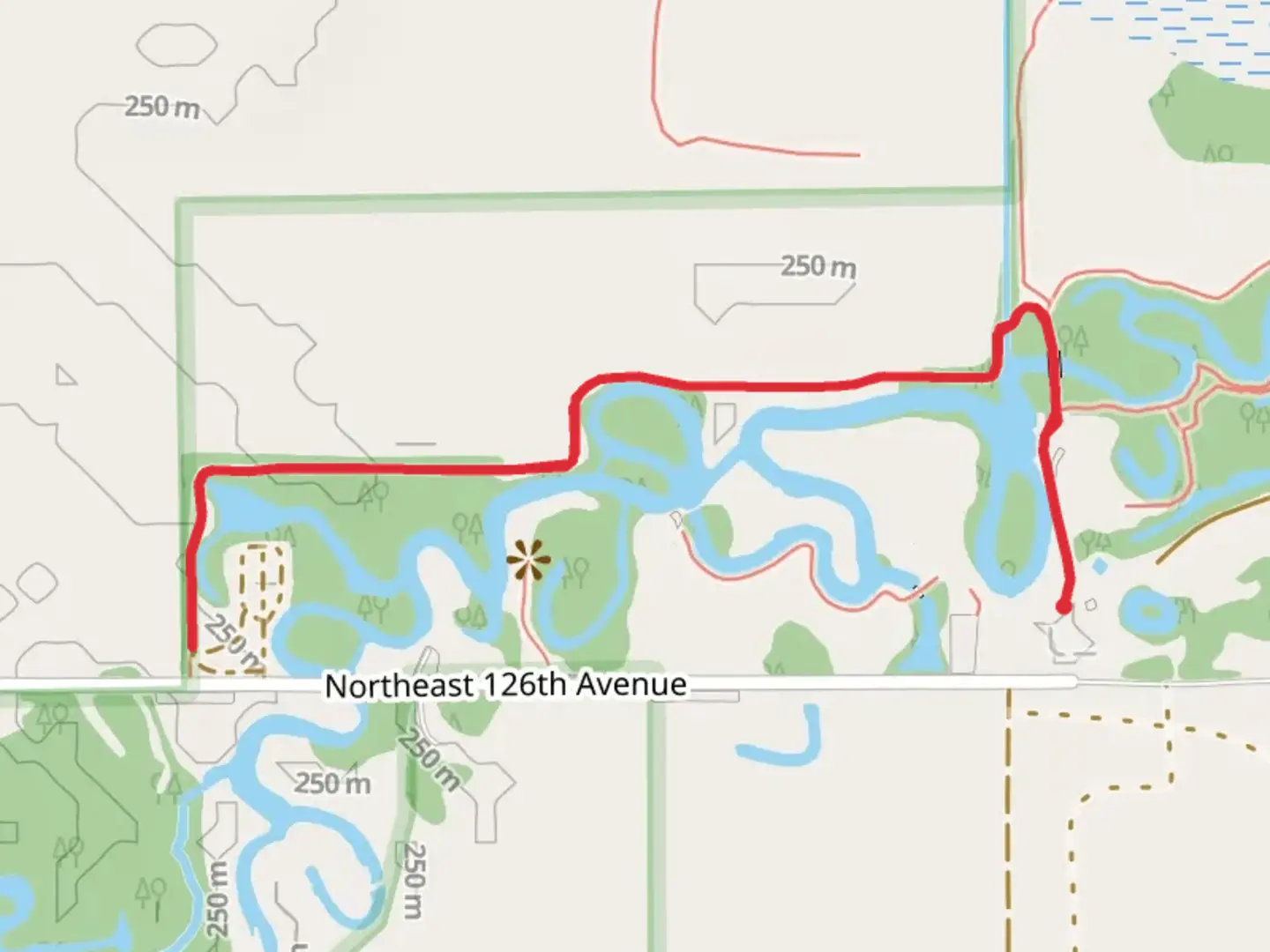 An image depicting the trail Jack Pine Trail and its surrounding area.