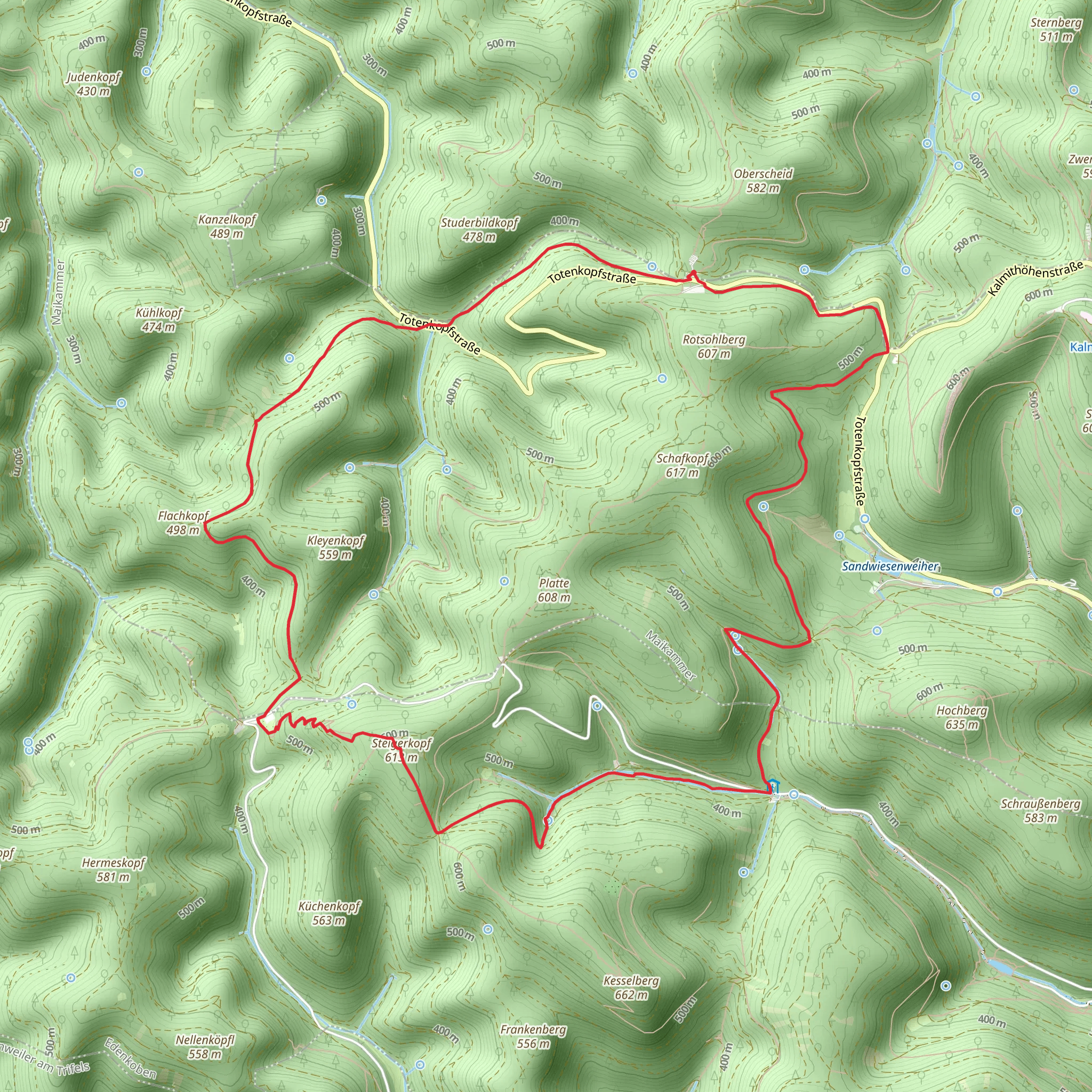 Steigerkopf Loop mobile static map
