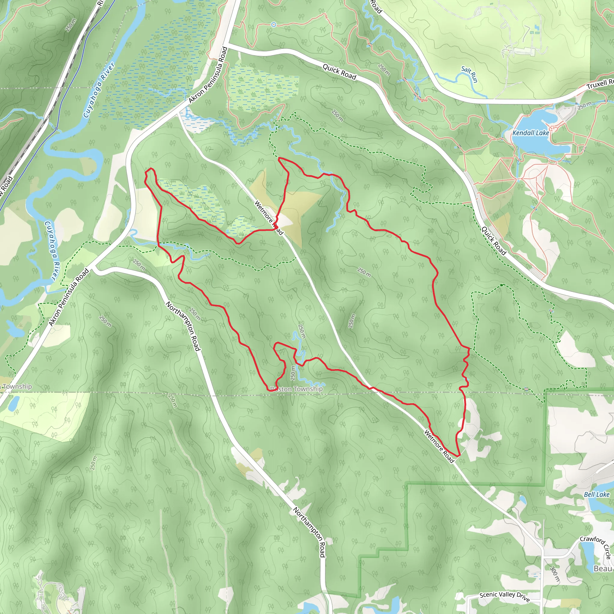 Langes Run Loop Trail mobile static map