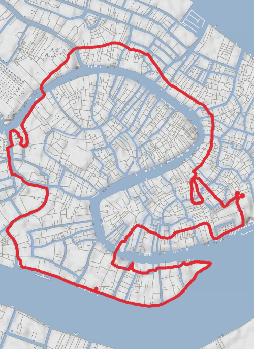 Hike from Sestiere San Marco mobile static map