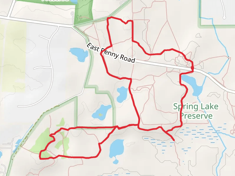 Loop around Penny Road Pond - County Forest Preserve