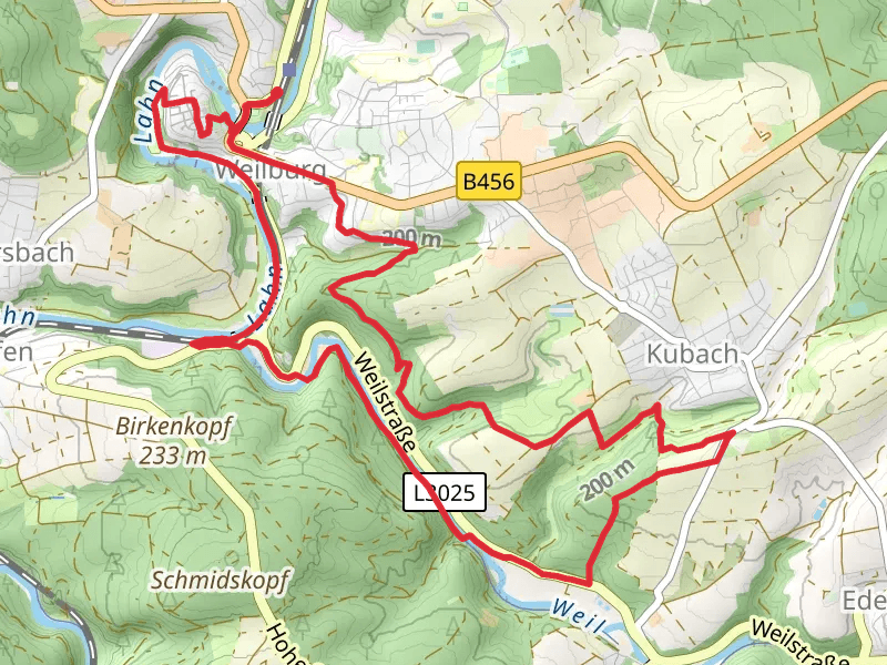 Well and Lahn via Taunus Schinderhannespfad
