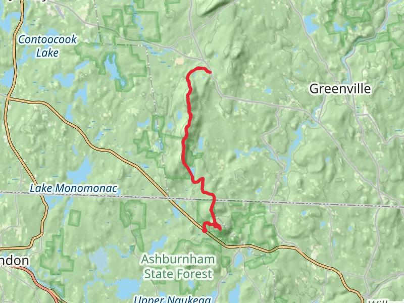 Mount Watatic to Barrett Mountain via Wapack Trail