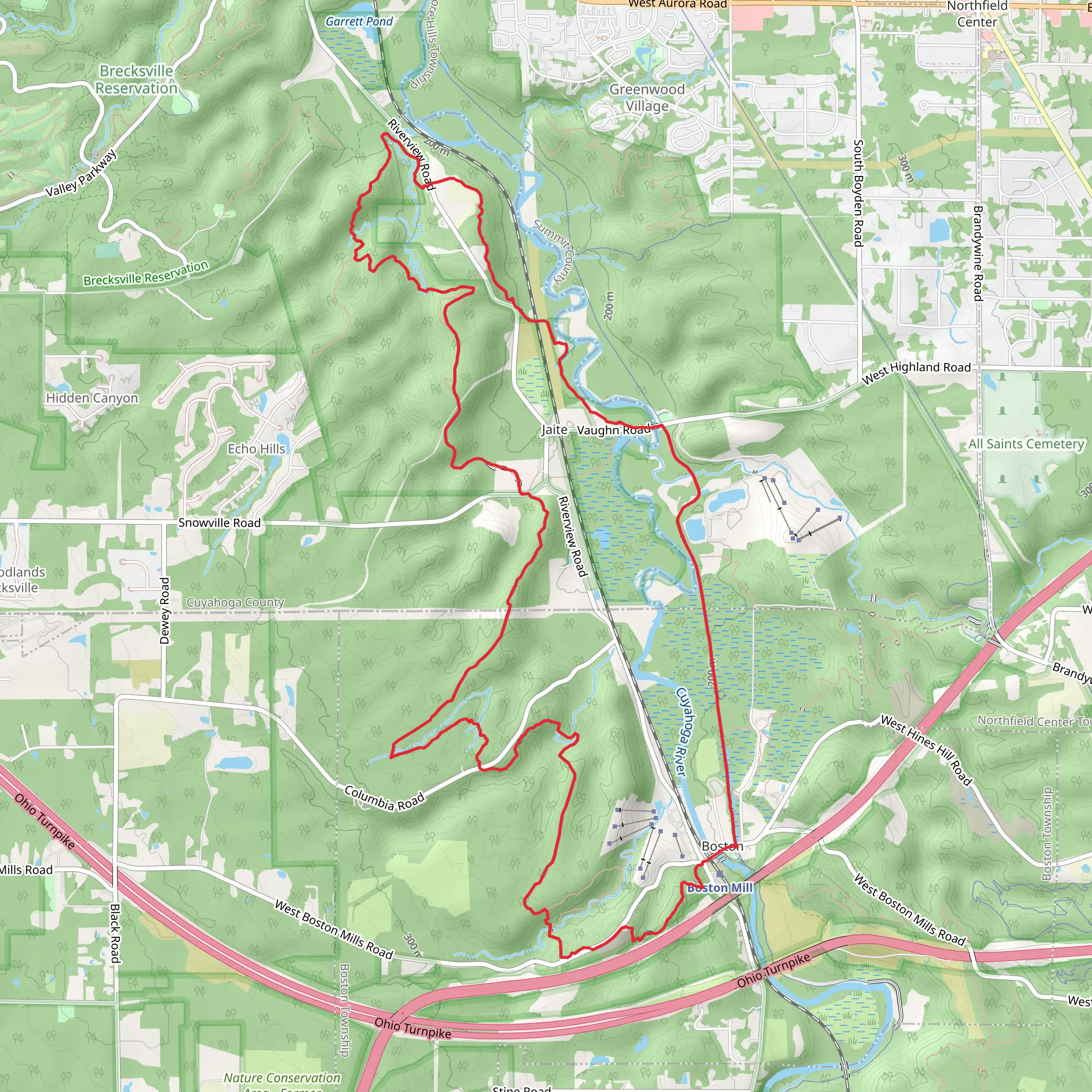 Buckeye and Valley Loop Trail - Long mobile static map