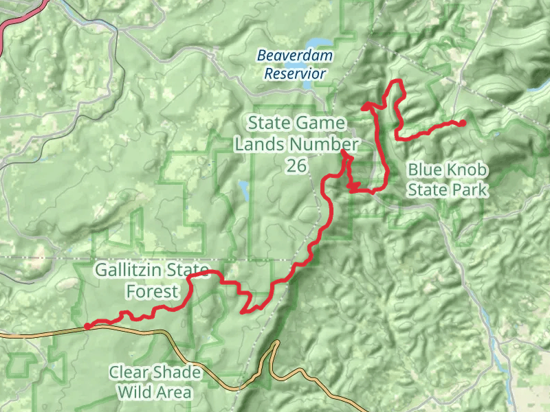 Babcock Creek Road to Tower Road via Lost Turkey Trail