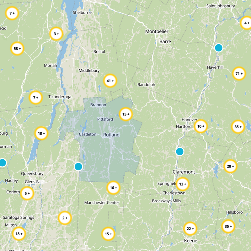 Rutland County Static Map
