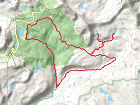 Duchesne River, Jordan Lake, Blue Lake and Mirror Lake Loop Trail