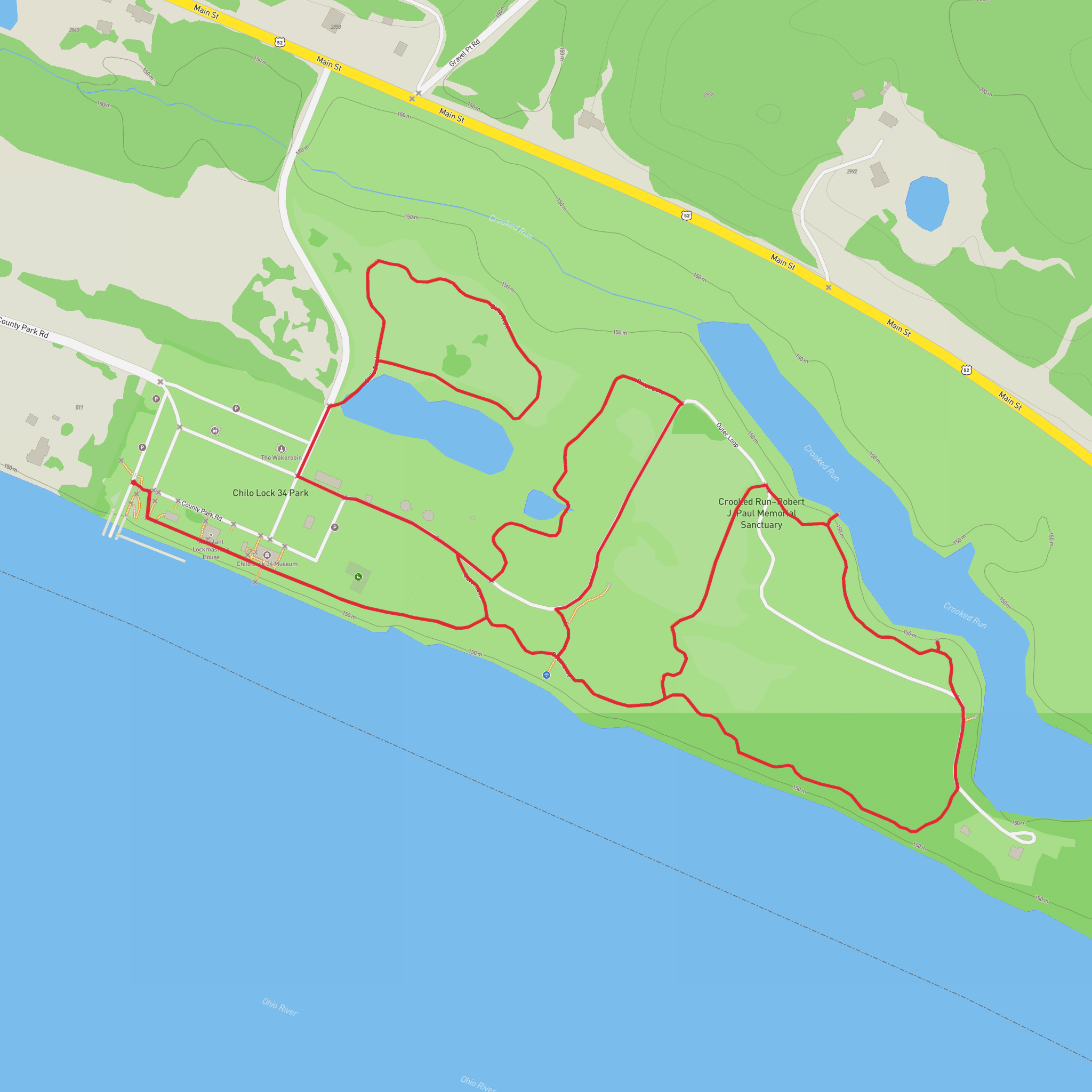 Outer Trail and Chilo Trail mobile static map