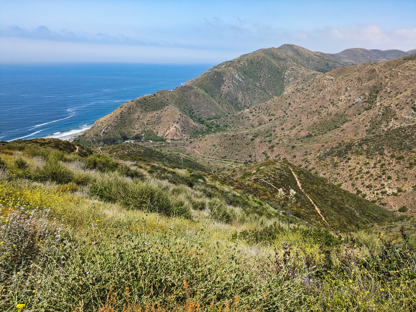 An image depicting the trail Satwiwa, Old Boney and Serrano Canyon Trail and its surrounding area.