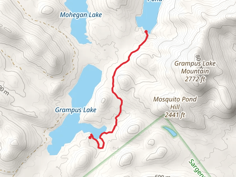 Grampus Lake and Handsome Pond Out and Back