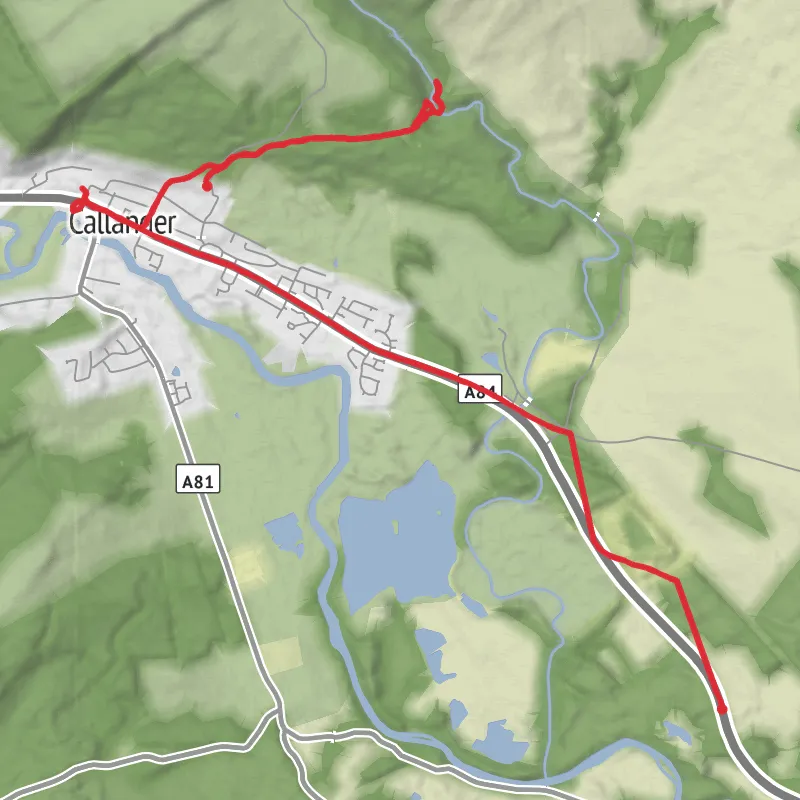 Hike from Stirling mobile static map