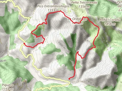 Ruta Nieves - Orle por LLagu Ovia
