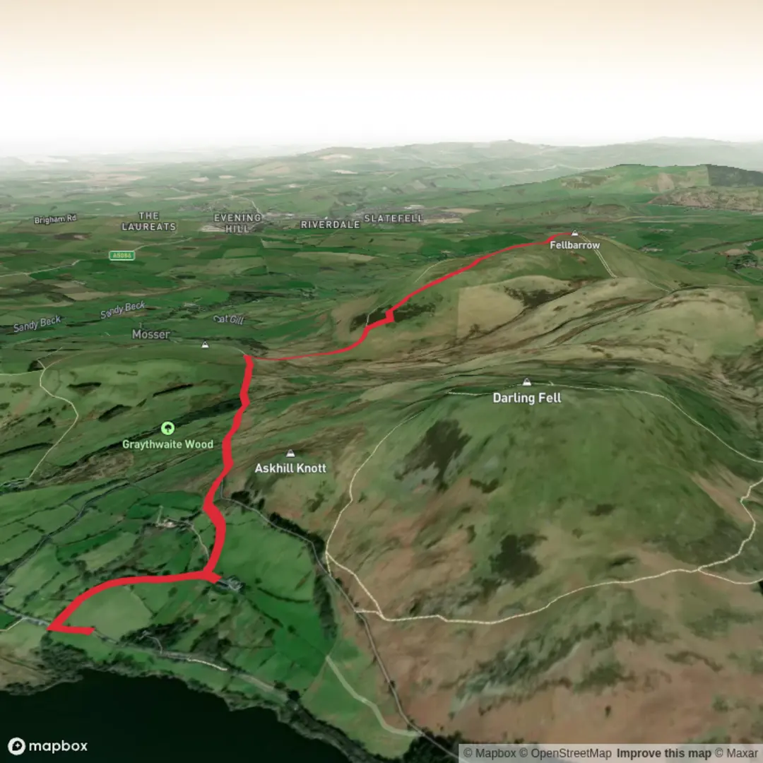 An image depicting the trail Lake District National Park - May 8 and its surrounding area.