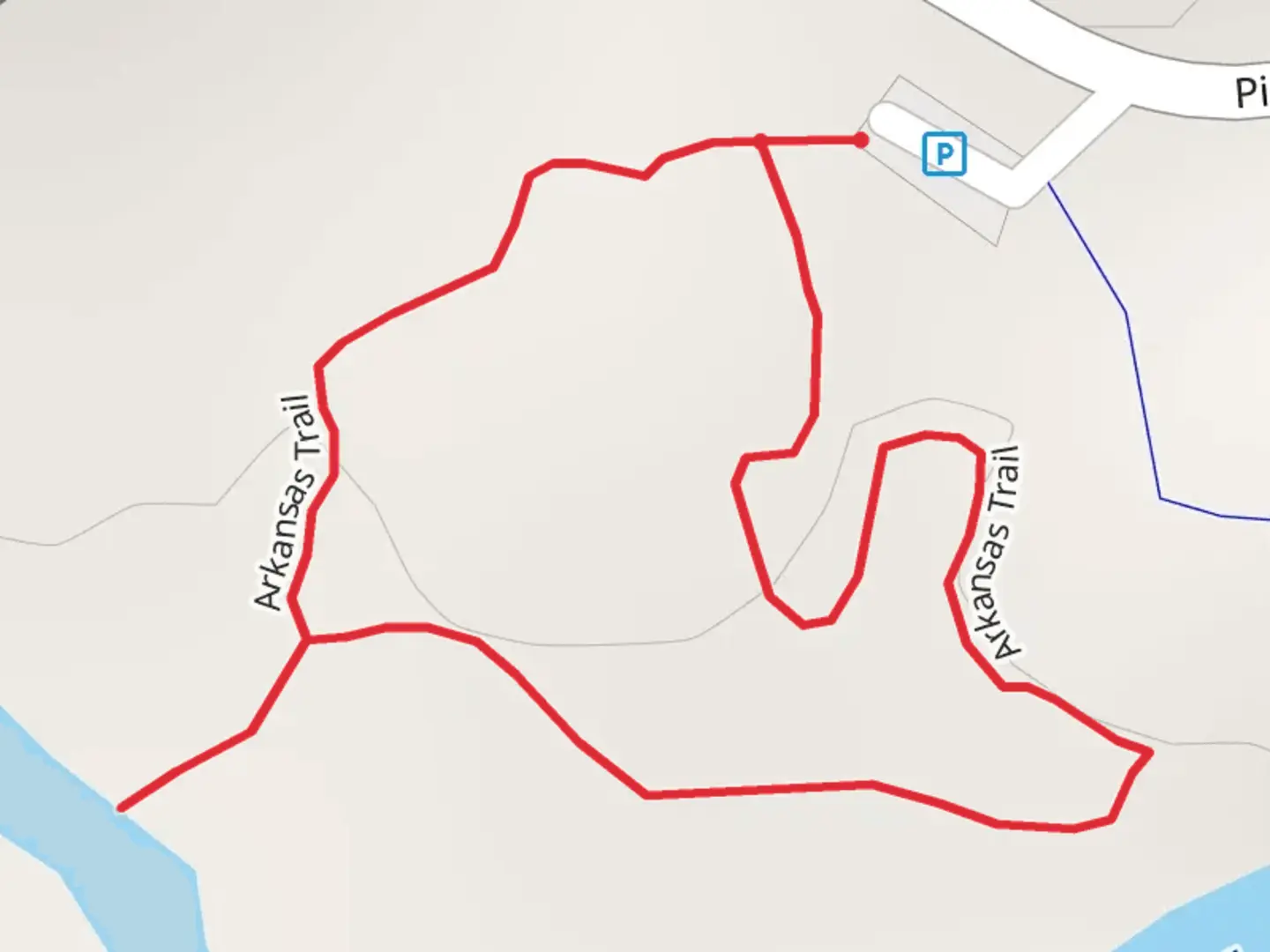An image depicting the trail Arkansas Loop Trail and its surrounding area.