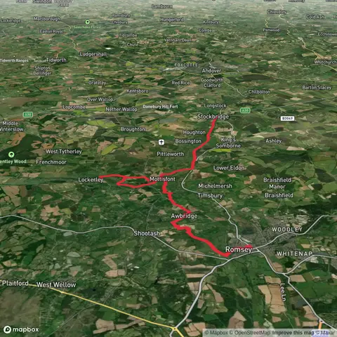 Romsey to Stockbridge via Lockerley
