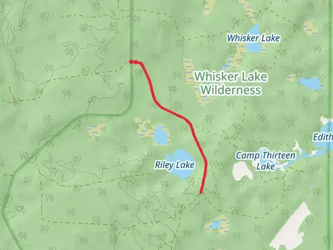 Whisker Lake AB Trail via Whisker Lake A Trail