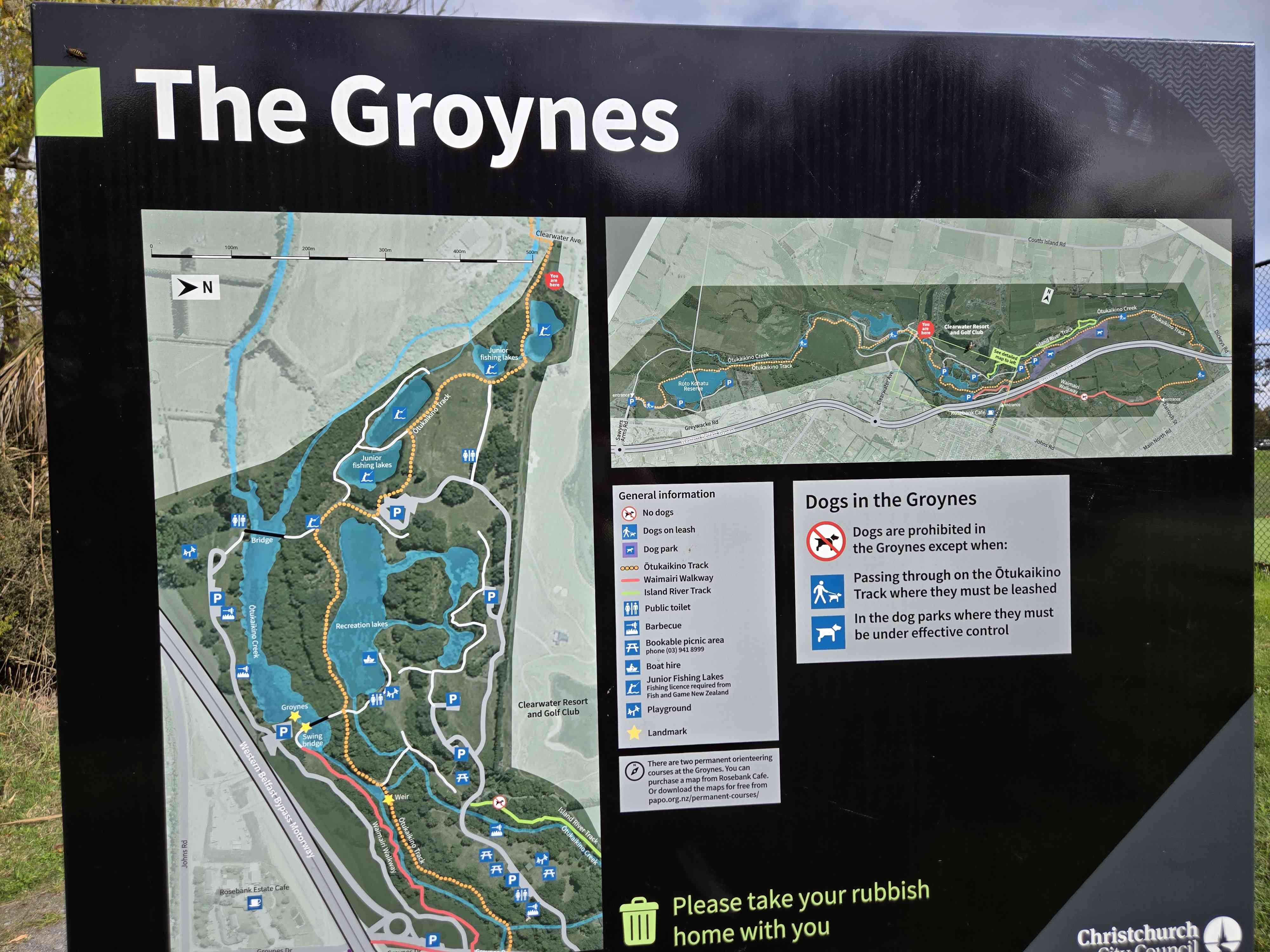 A map preview of the recording The Groynes to Roto Kohatu park to park circuit.