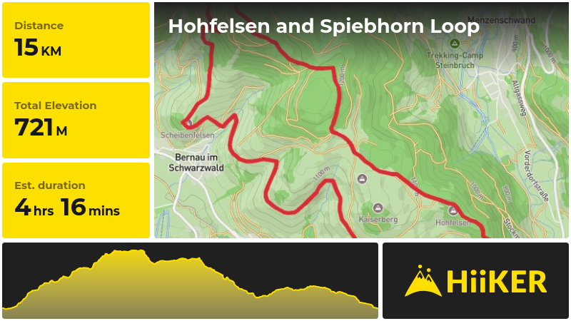 Hohfelsen and Spiebhorn Loop | Waldshut | Germany