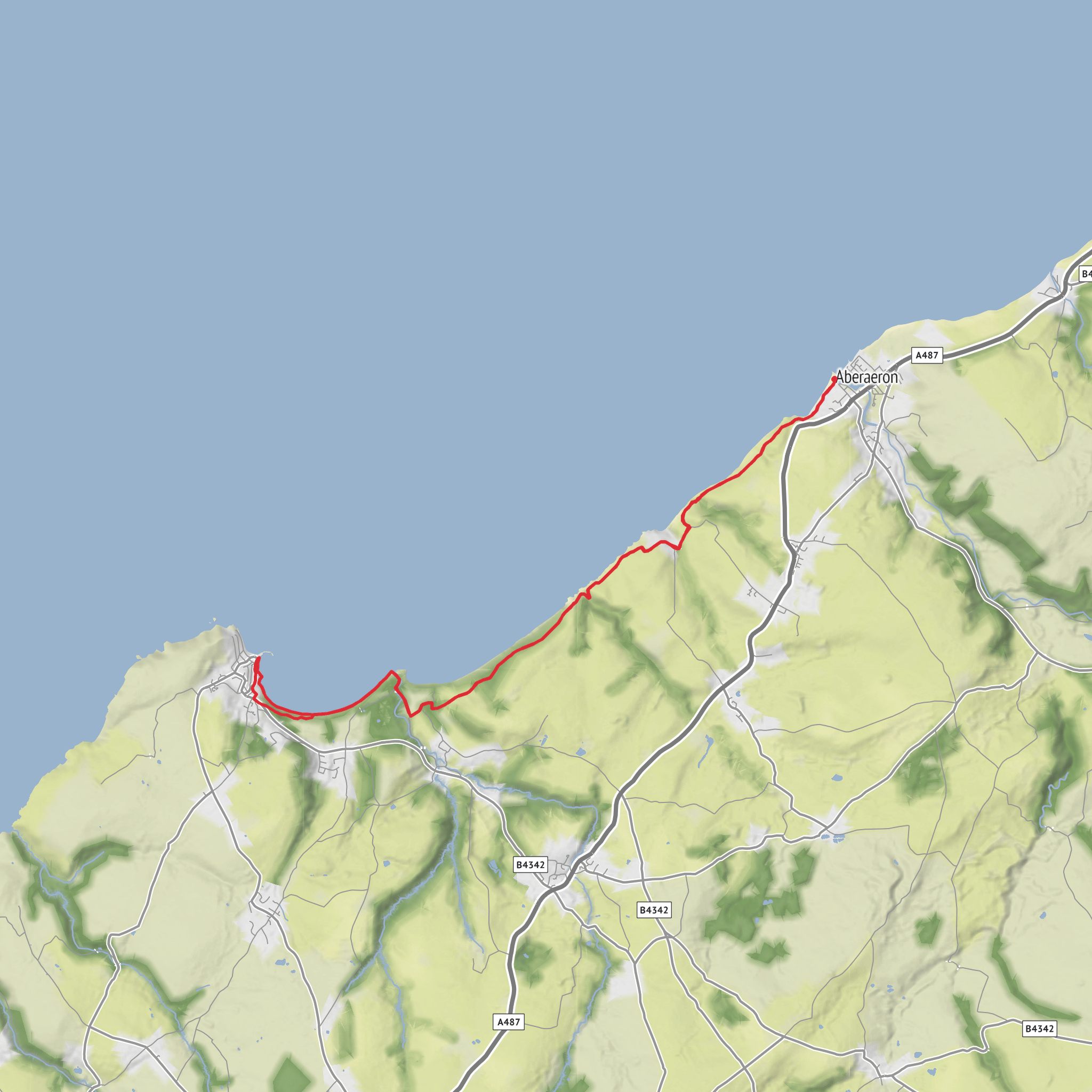 Neptune, Beach Parade and New Quay mobile static map