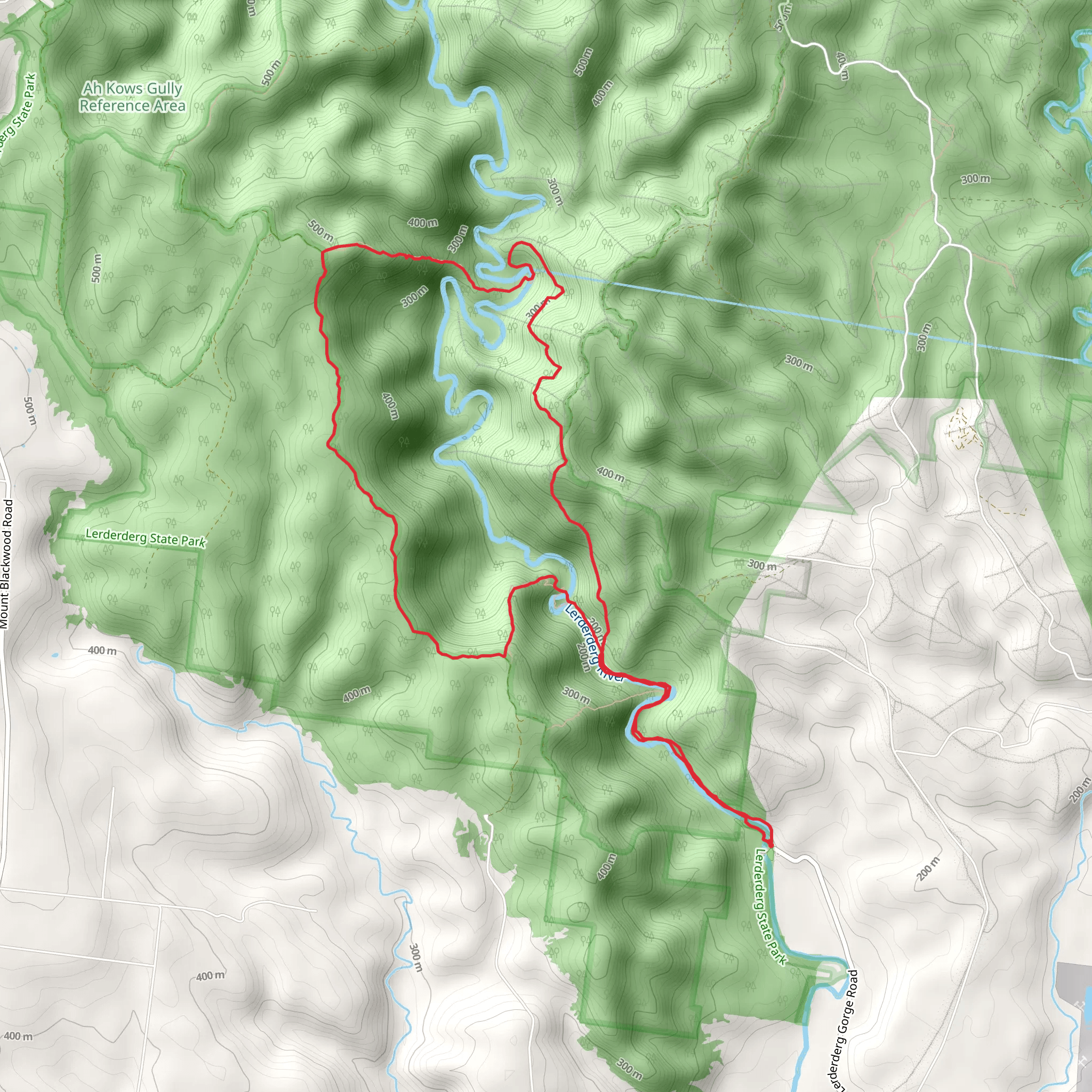 The Scenic Rim via Link 2 mobile static map