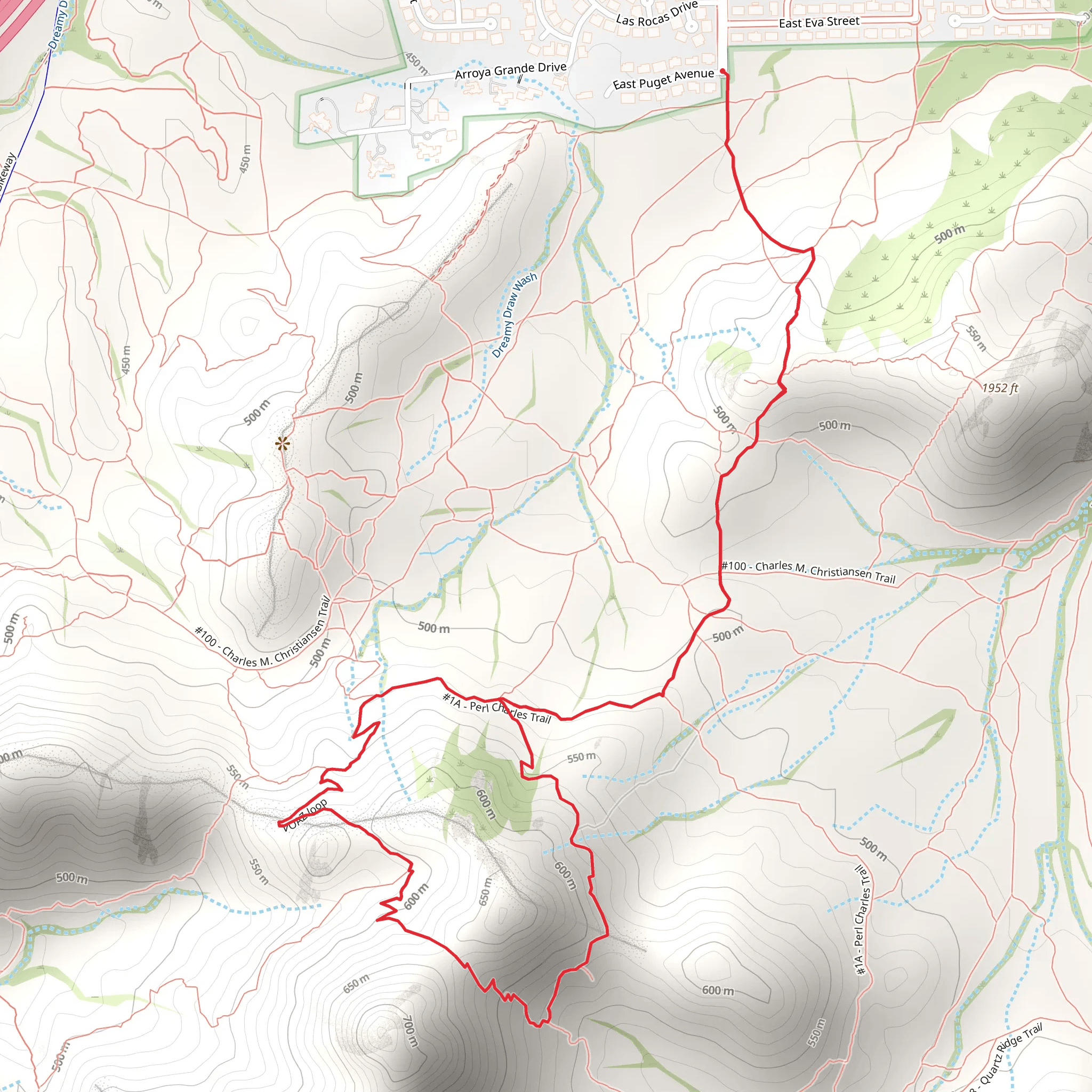 VOAZ Loop Trail from East Puget Avenue mobile static map