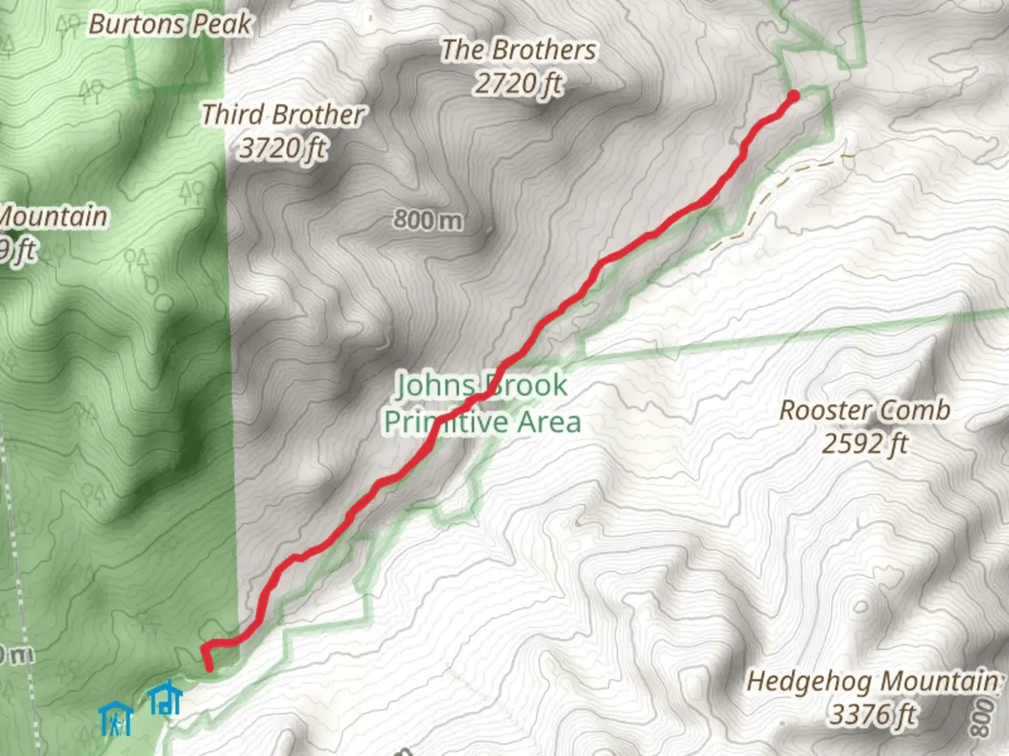An image depicting the trail Phelps Trail and its surrounding area.