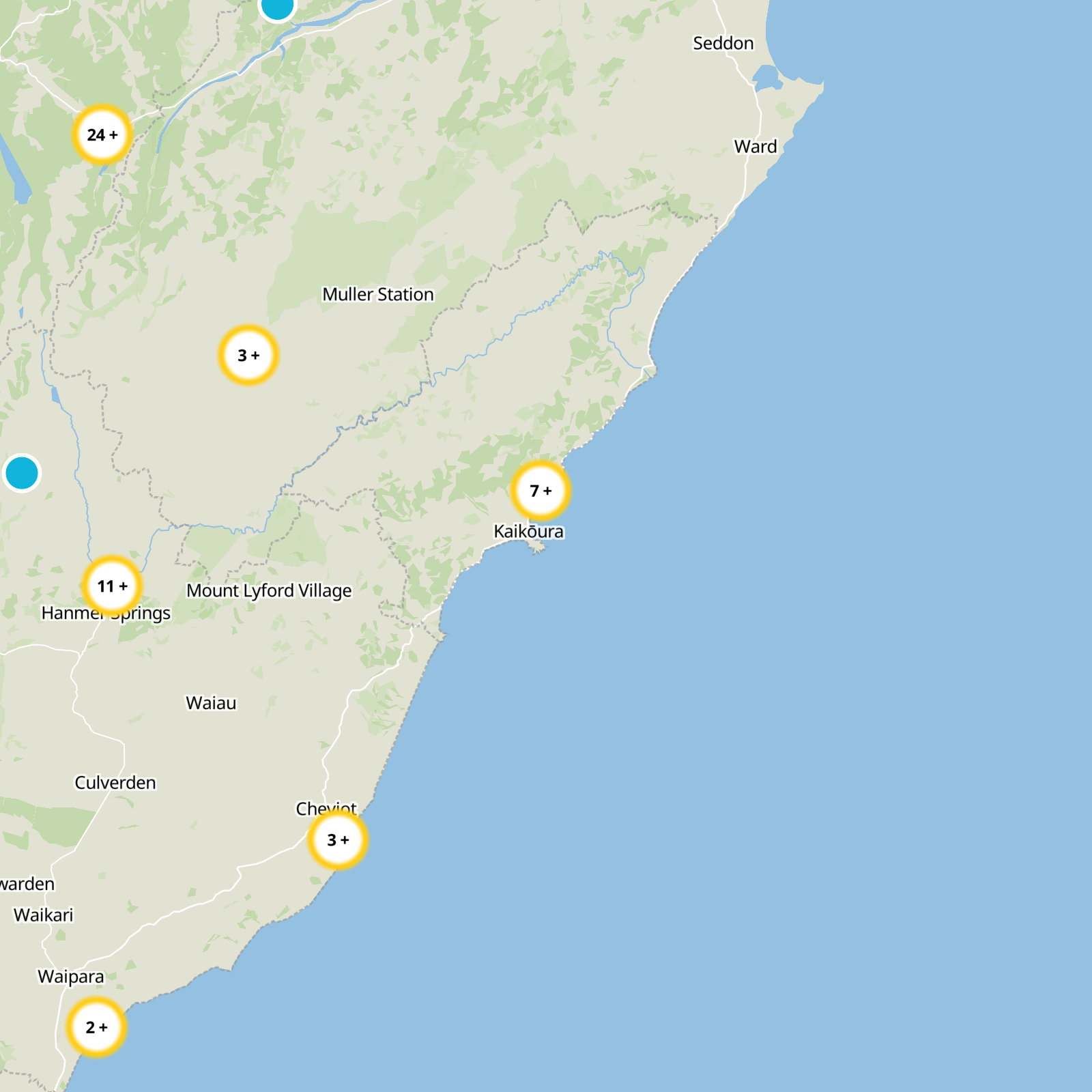 Kaikōura Static Map