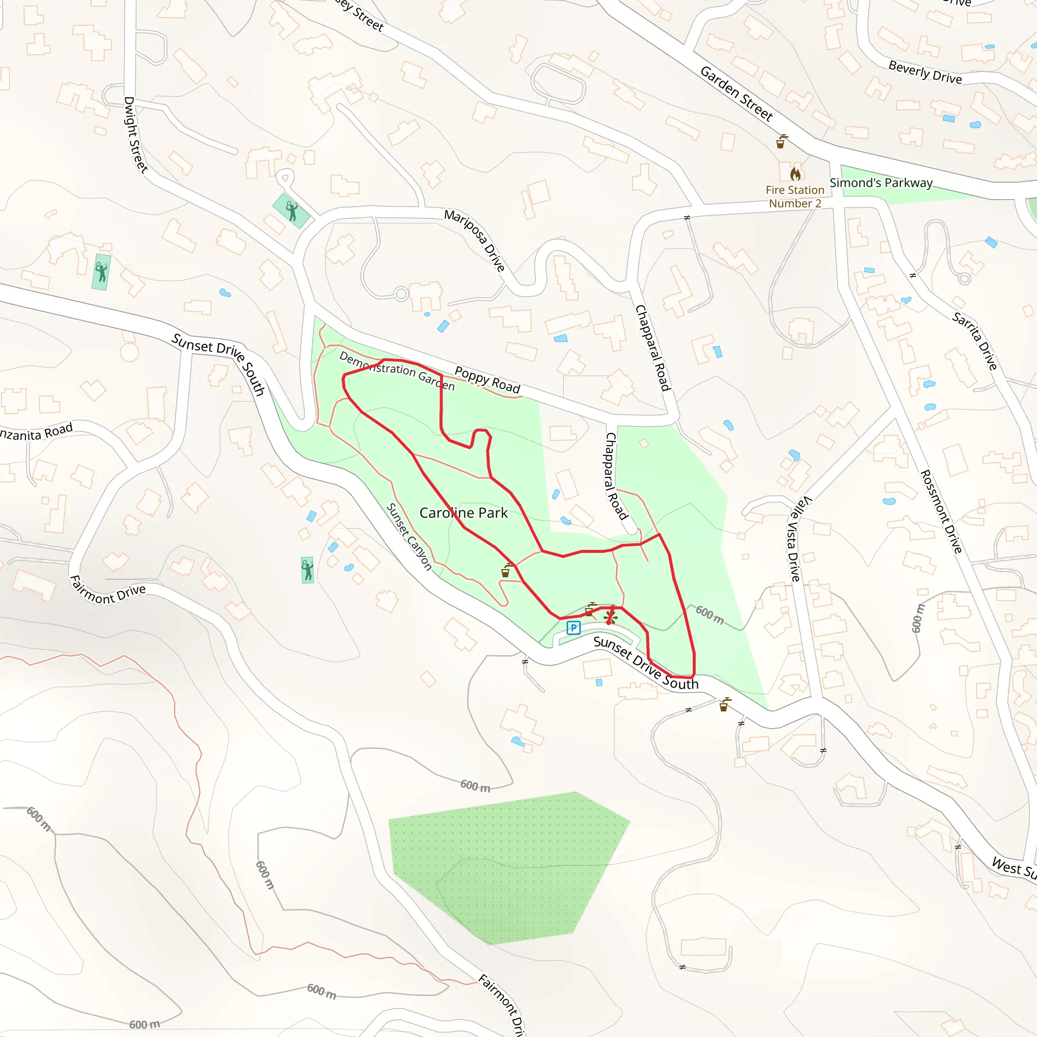 Trees of Our Valley Loop mobile static map