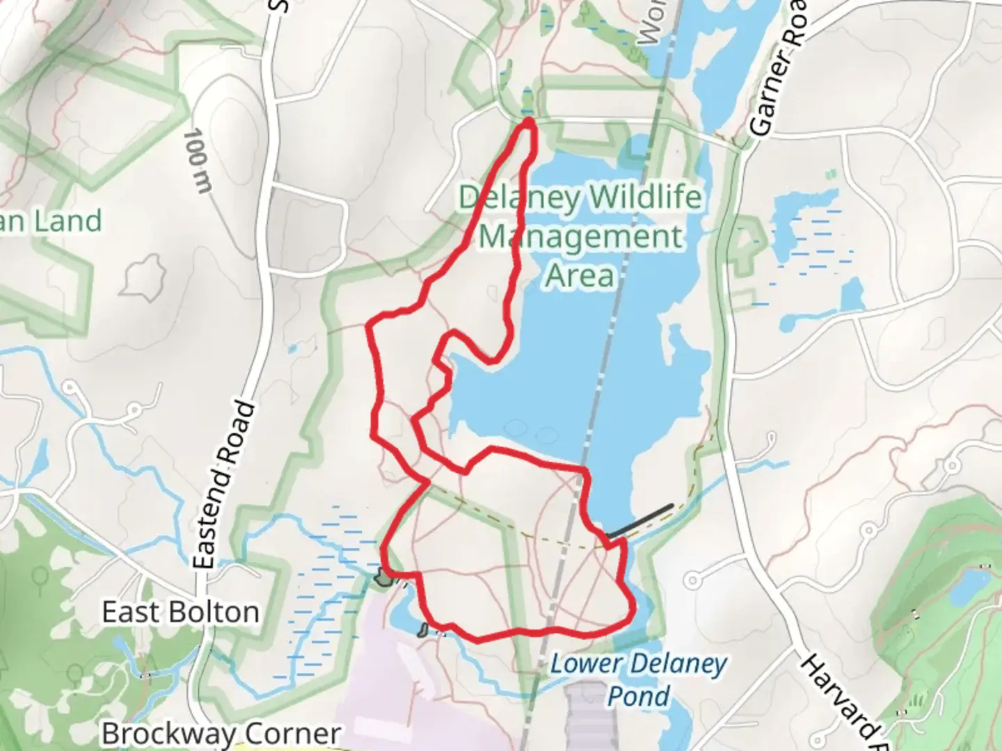 An image depicting the trail Delaney South Loop Trail and its surrounding area.