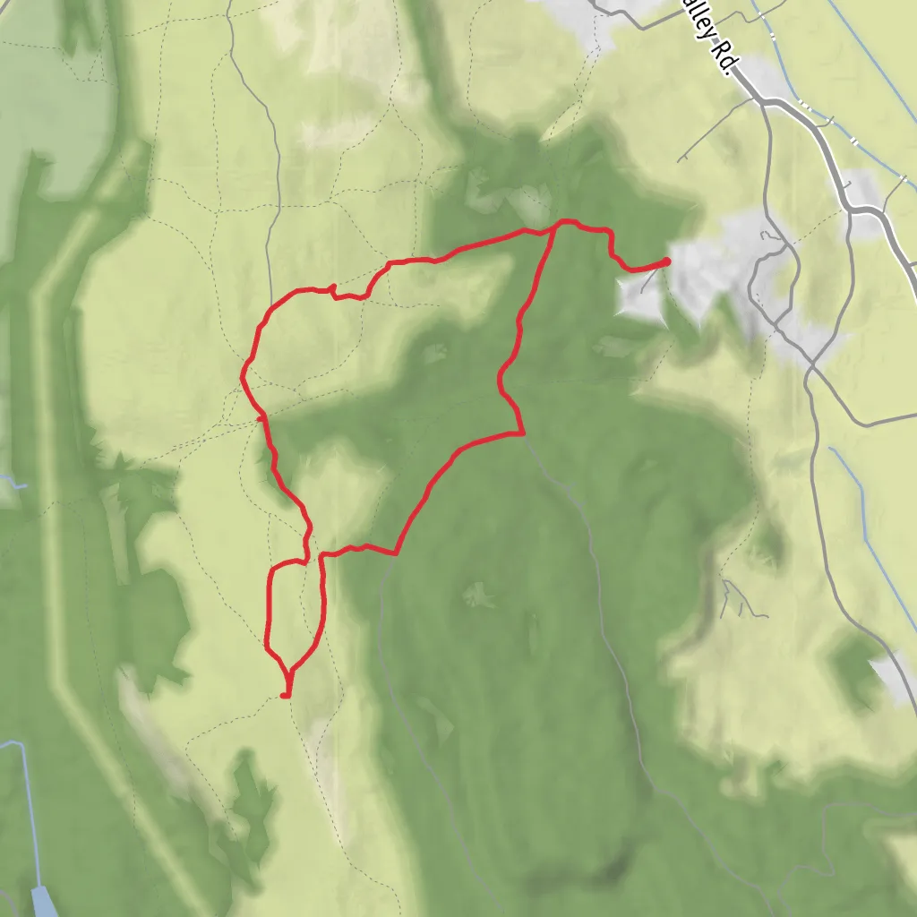 Lord's Seat from The Howe mobile static map