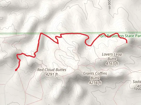 Lovers Leap Butte via Red Cloud Butte Trail