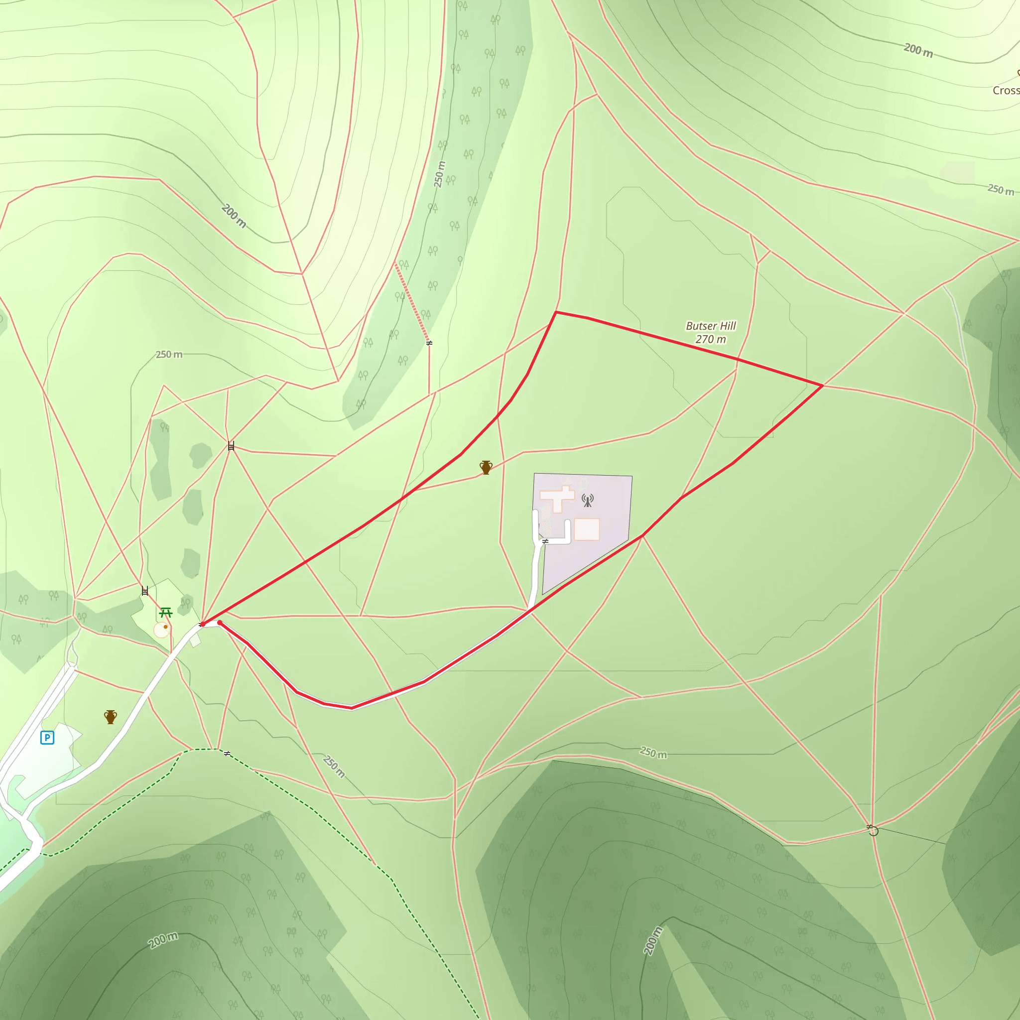 Butser Hill mobile static map