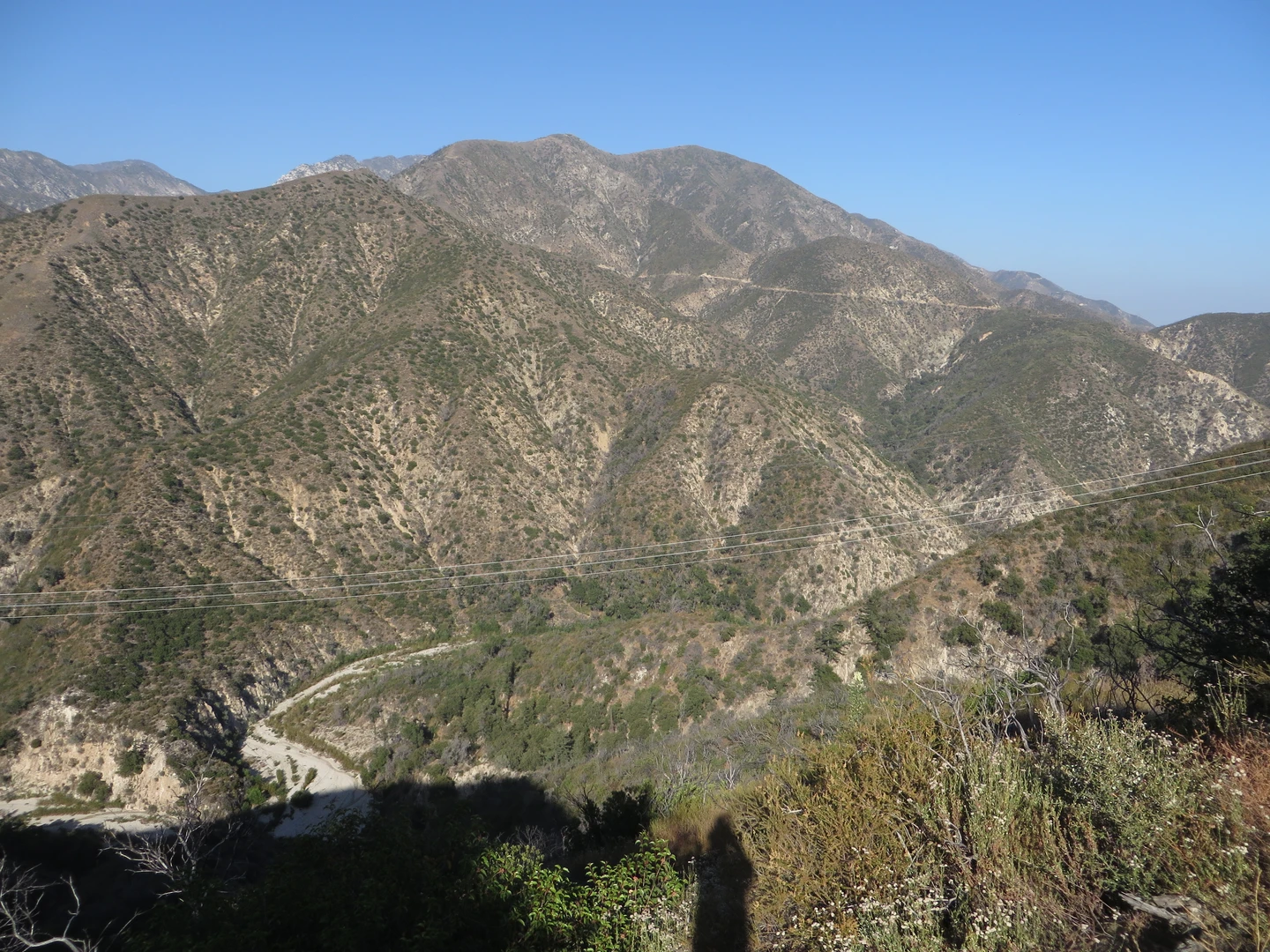 An image depicting the trail Gould Canyon Trail from Oak Grove Drive and its surrounding area.