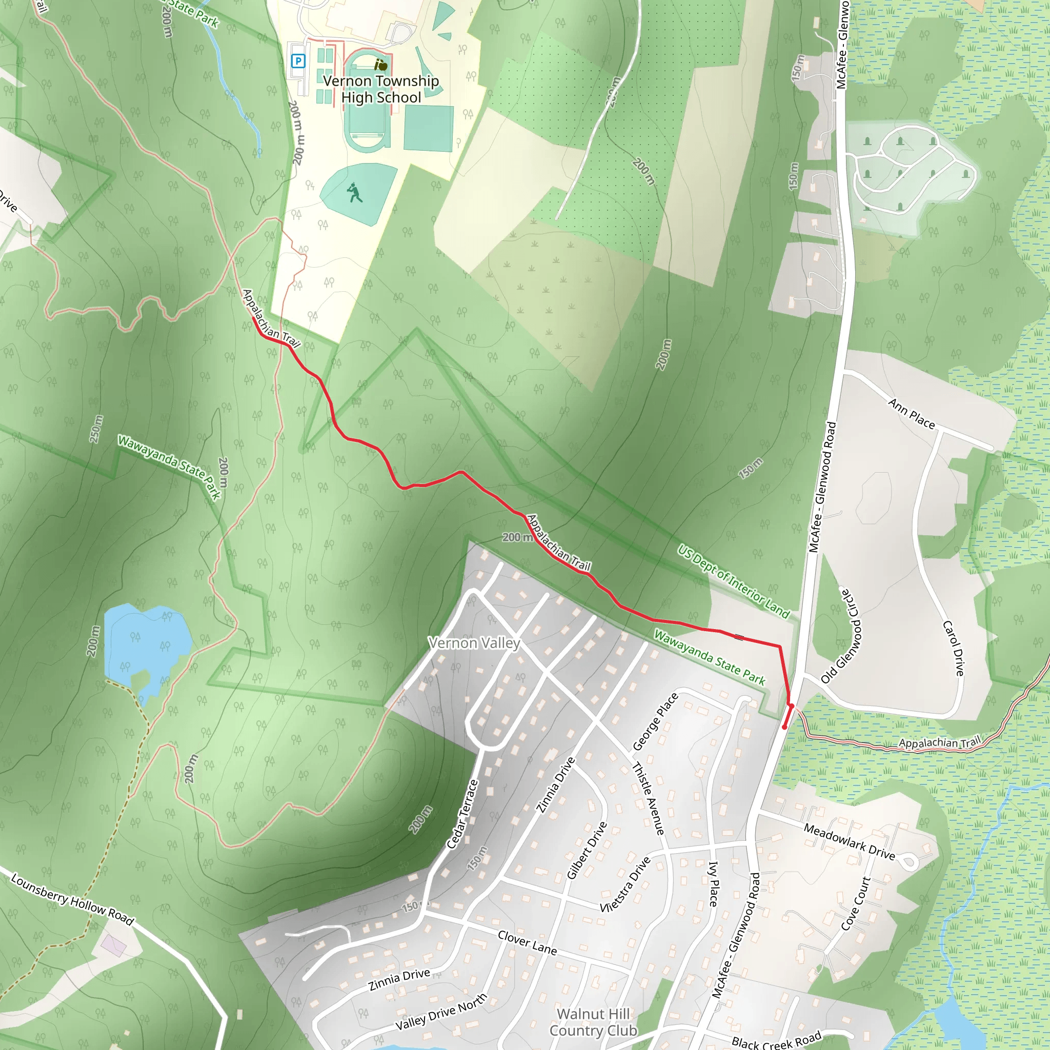 Pochuck Mountain and APT mobile static map