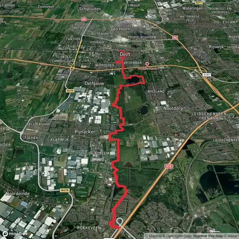 Zoetermeer to Delft via De Balij and De Grote Plas